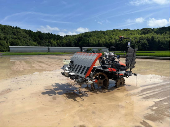 ロボット田植機の作業効率改善効果に関する実証調査（鹿児島県　令和５年度